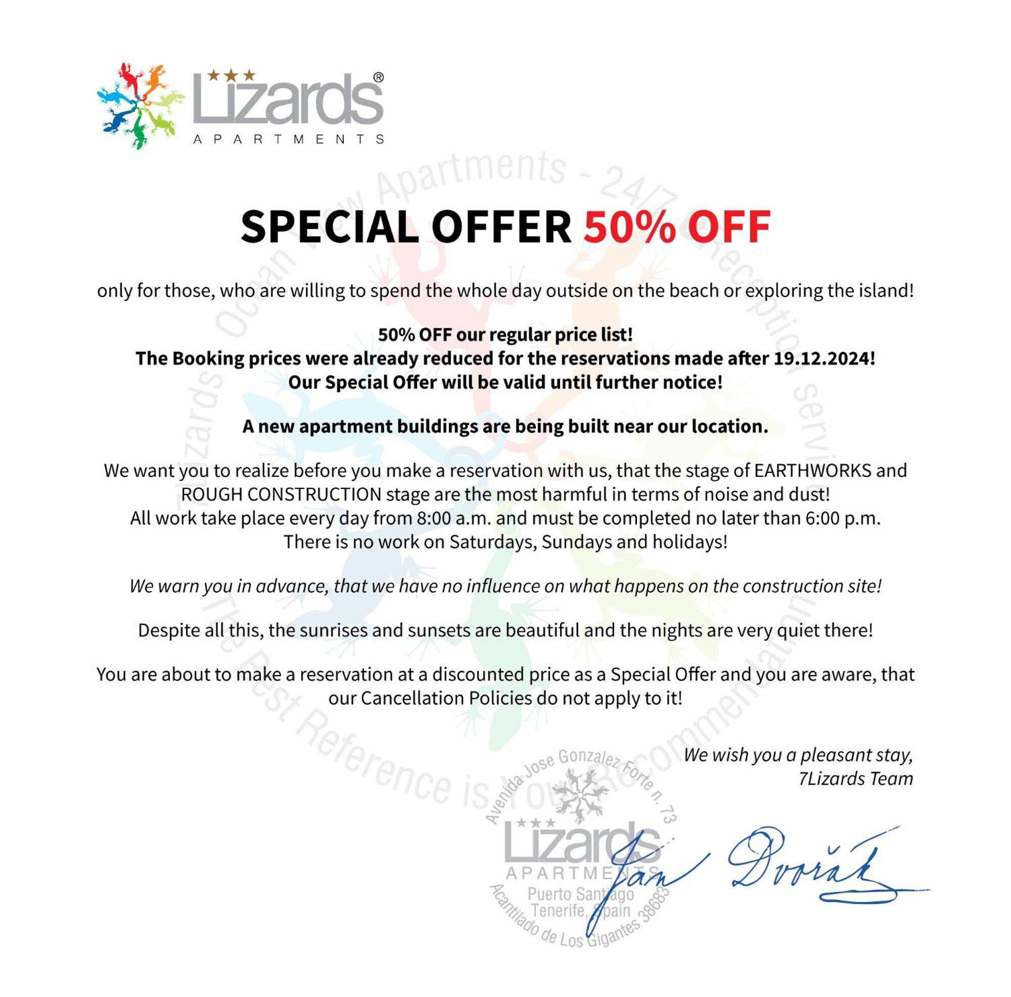 7Lizards - Ocean View Apartments Puerto de Santiago  Εξωτερικό φωτογραφία